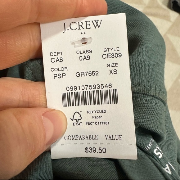 J crew pale spinach Essential short-sleeve crewneck tee - Picture 4 of 4